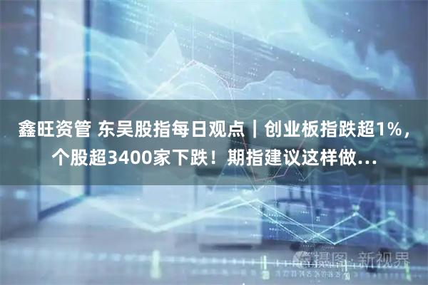 鑫旺资管 东吴股指每日观点｜创业板指跌超1%，个股超3400家下跌！期指建议这样做…